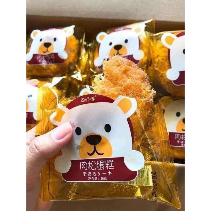 Bánh ruốc gấu chà bông siêu ngon hấp dẫn