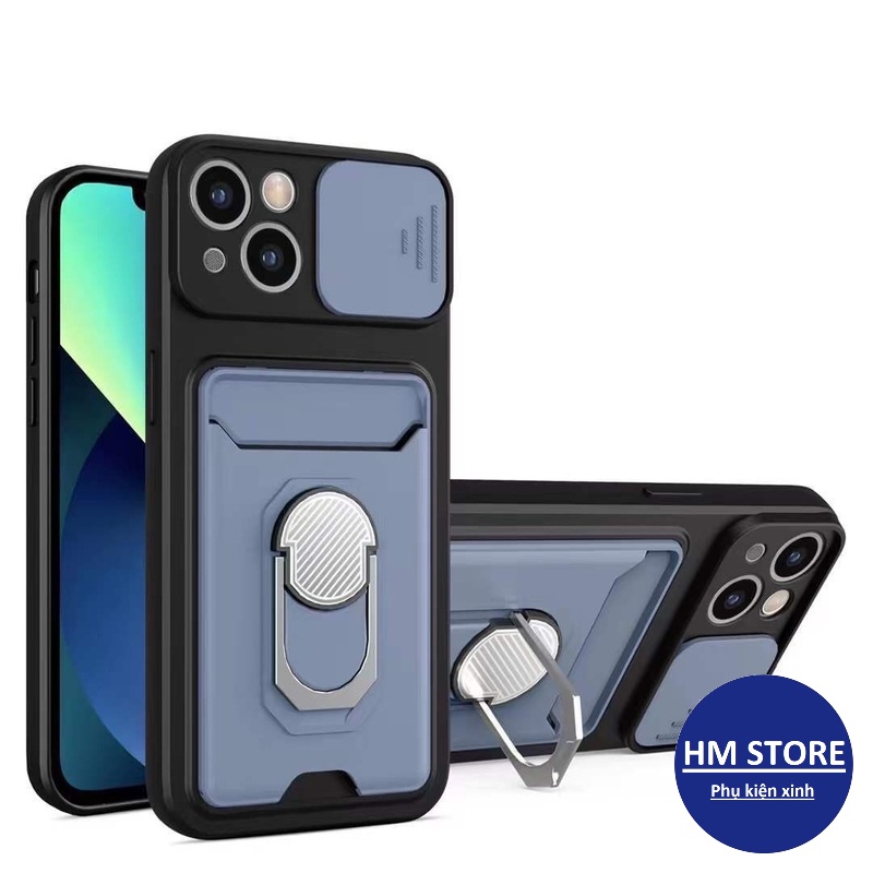 Ốp lưng chống sốc tích hợp NHẪN ĐỠ kim loại dành cho 6/6s/7/7plus/8/8plus/plus/x/xr/xs/11/12/pro/max/13/13pro/13promax