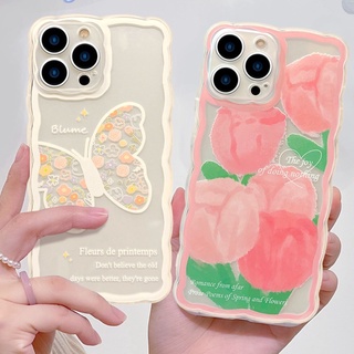 Ốp Điện Thoại Silicon Họa Tiết Bươm Bướm Cho iPhone 13 12 11 Pro max Mini XR X 7 8 Plus XS max