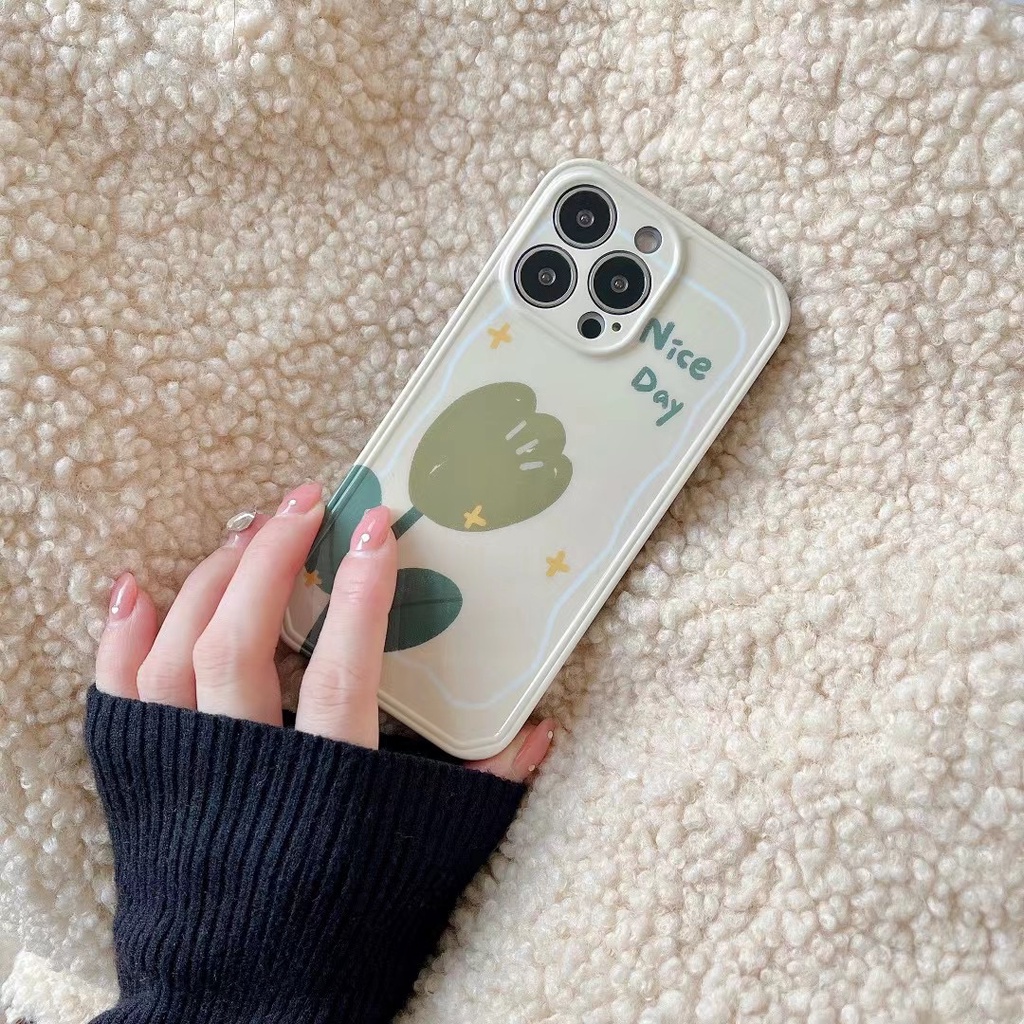 Ốp Điện Thoại tpu Mềm Hình Hoa tulip Cho iphone 14 pro max 13 pro max 12 pro max 11 pro max xsmax