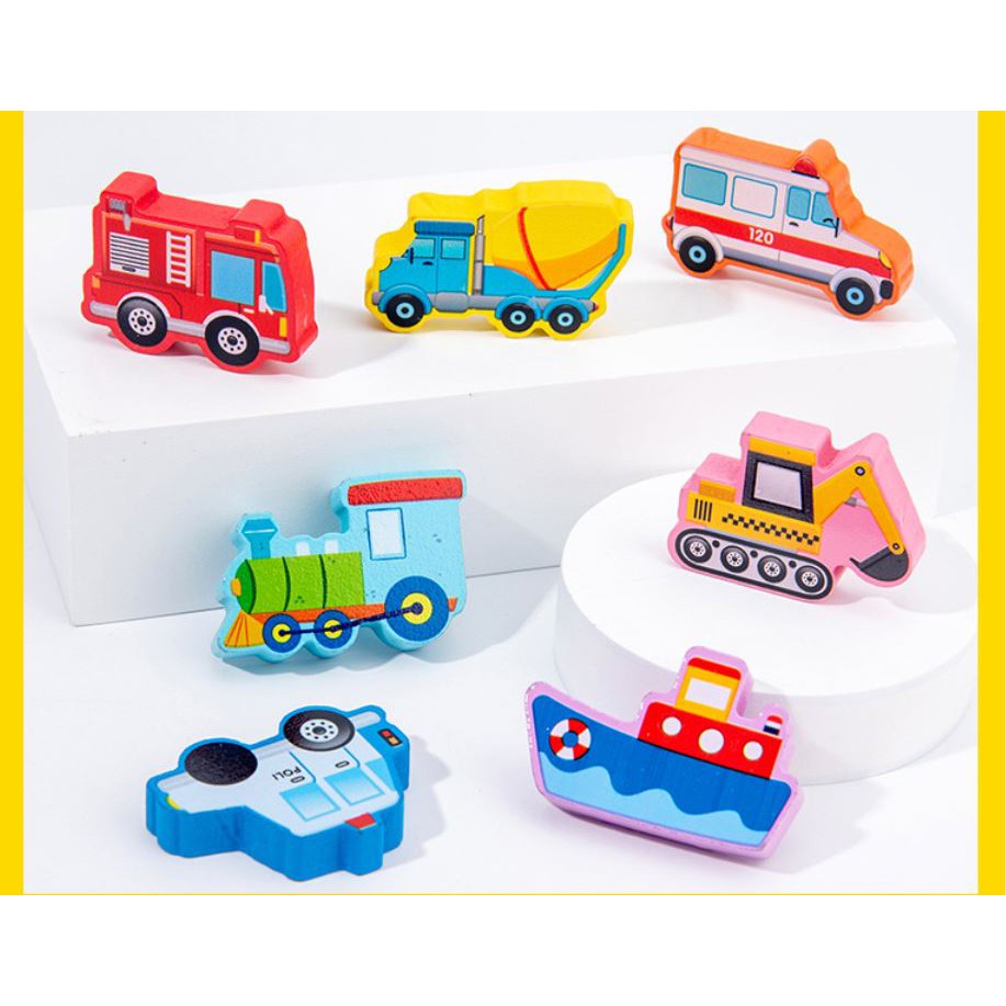 ⚡️𝗙𝗥𝗘𝗘𝗦𝗛𝗜𝗣⚡️  - Đồ chơi câu cá gỗ 5 trong 1 kèm hình khối, số, gia đình và động vật…