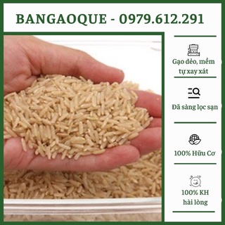 1kg gạo xay nguyên cám - gạo lứt trắng dẻo thơm