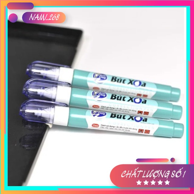 Bút Xoá, Bút Xóa Nước Thiên Long CP05 Dung Tích Mực 7ml - Cán Bằng Nhựa,Đầu Bút Bằng Kim Loại Có Lò Xo Đàn Hồi Tốt