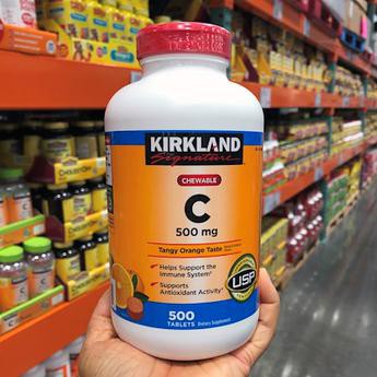 Viên Ngậm Bổ Sung Vitamin C Kirkland 500mg - 500 Viên | BigBuy360 - bigbuy360.vn