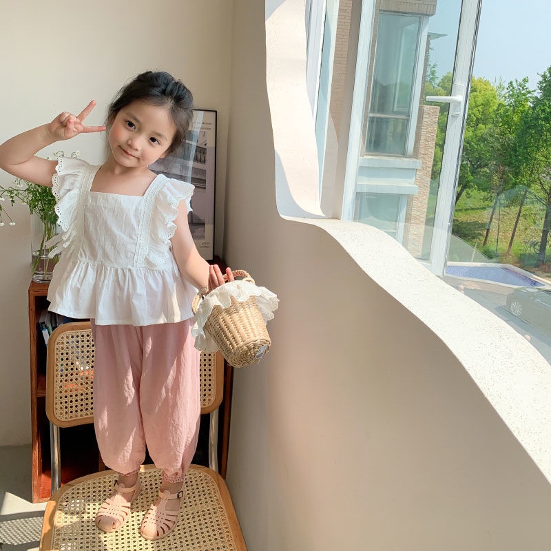 [Babycat] Hàng Có Sẵn Quần Dài Mỏng Chống Muỗi Phong Cách Nhật Bản Hàn Quốc Mùa Hè Hàng Mới 2022 Dành Cho Bé Gái