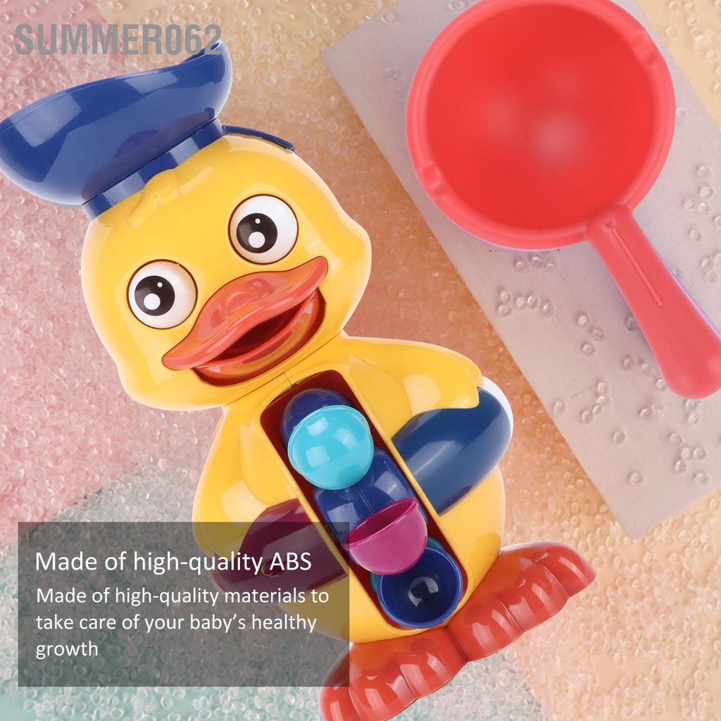 [Hàng Sẵn] Đồ chơi bồn tắm cho trẻ mới biết đi vịt với con quay / mắt có thể xoay được【Summer062】