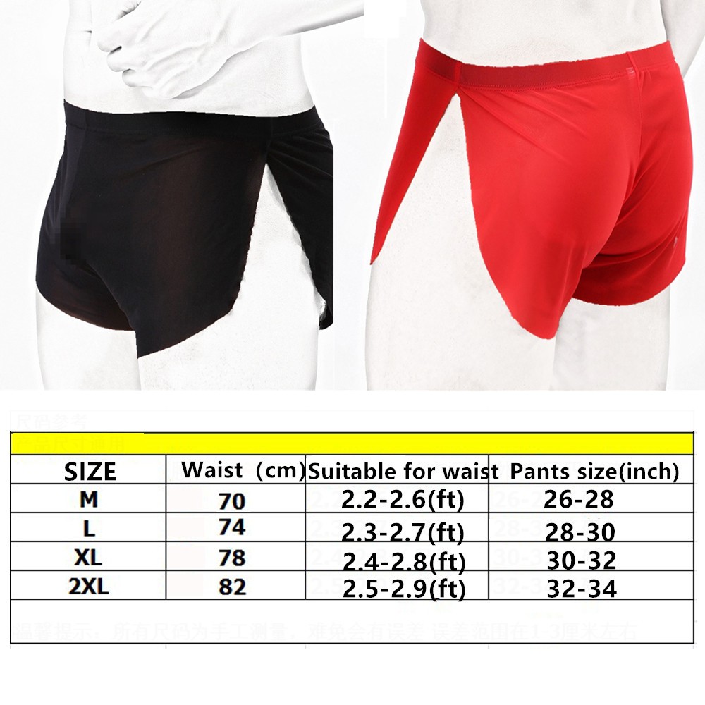 Quần lót nam vải lụa mỏng quyến rũ Size M-XXL