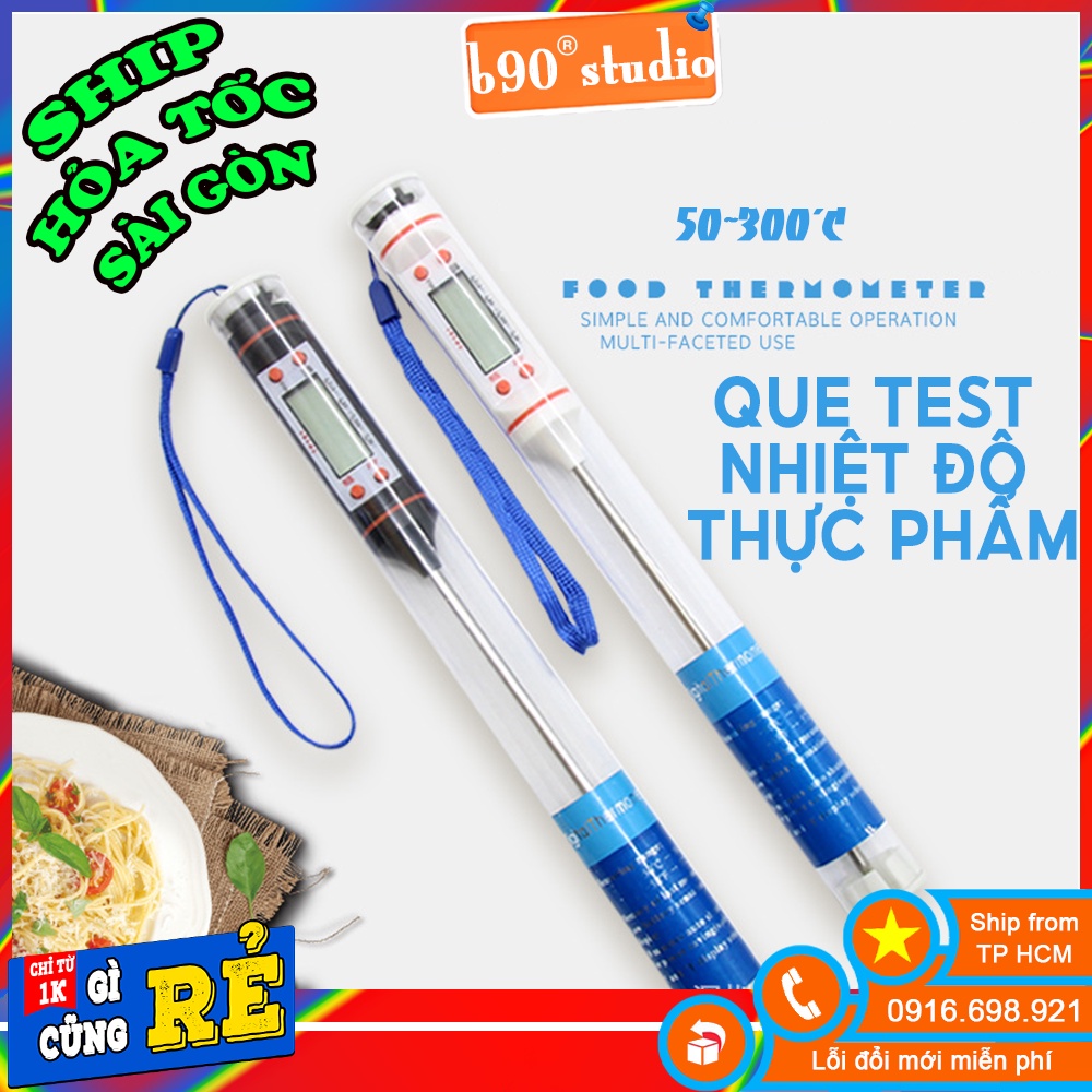 Que đo nhiệt độ thực phẩm, sữa TP101