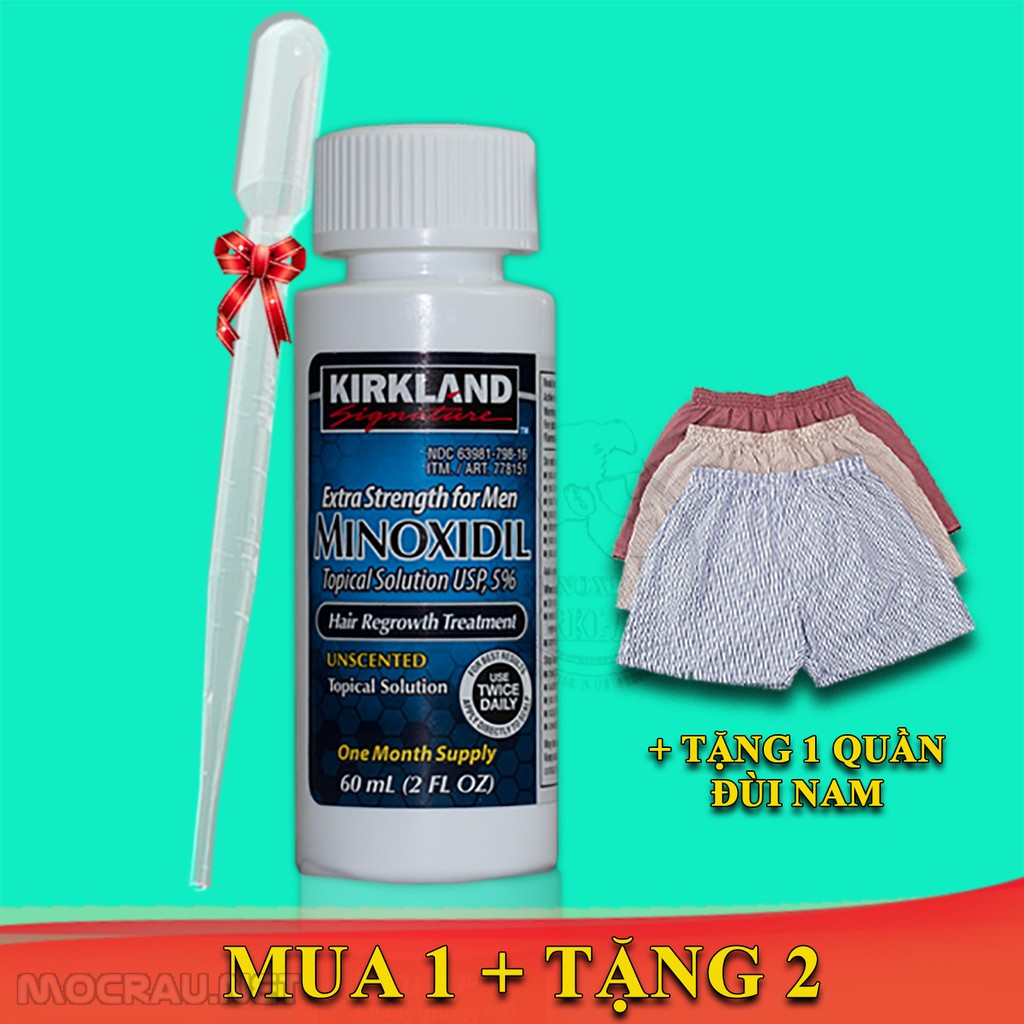 #FREESHIP - Minoxidil 5% Kirkland chính hãng - Dung Dịch Mọc Râu Tóc - Trị Hói - Dưỡng rậm Chân Mày