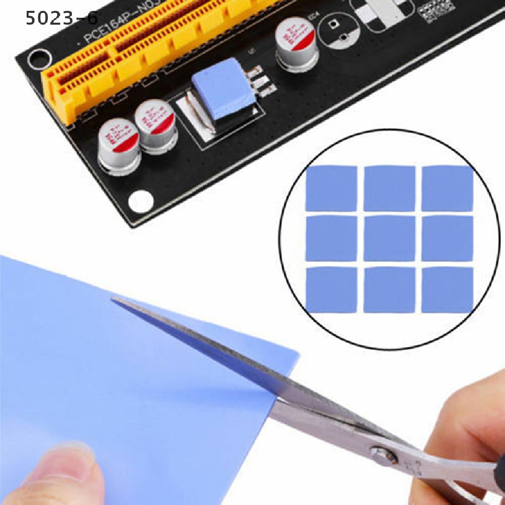 Tấm TảN NhiệT CPU GPU Silicon 5023-6 100mmx100mmx1mm - MàU Xanh Dương