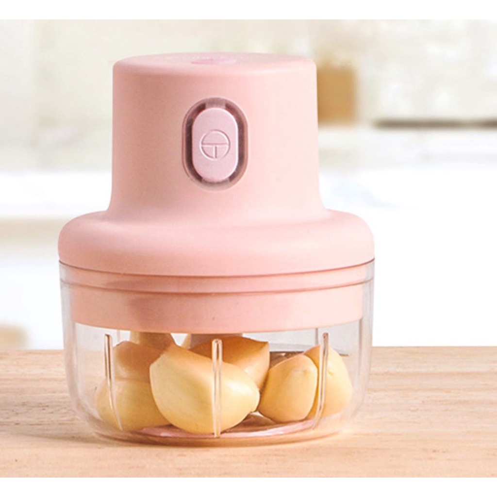 Máy Xay Tỏi Ớt Mini Bằng Điện Sạc Pin 250ml