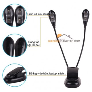 Đèn kẹp đọc sách mini V2