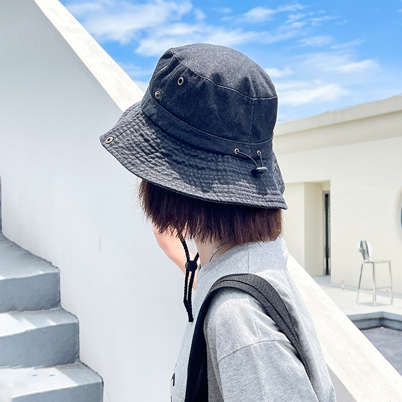 Nón Tai Bèo Vành Rộng Màu Xanh Đen Kiểu Cao Bồi Nhật Bản Thời Trang Xuân Thu Cho Nam Và Nữ