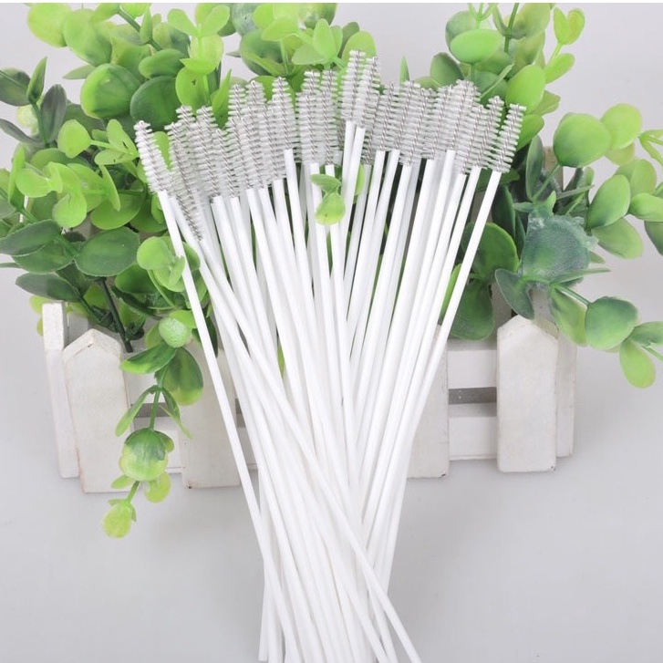 Que vệ sinh ống hút - Cọ rửa núm ti, bình sữa bằng nhựa tiện lợi - B48-NHỰA