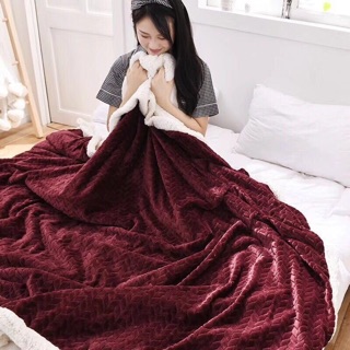 Chăn lông cừu mẫu thừng và sóng