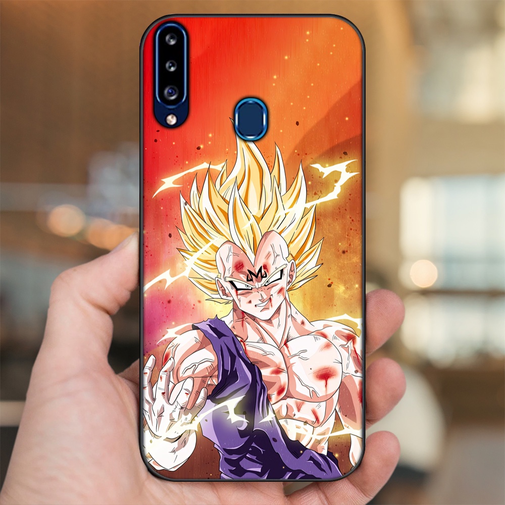 Ốp lưng Samsung A20S viền đen in hình Vegeta Dragon Ball