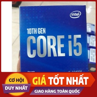 CPU Intel Core i5-10400F (2.9GHz turbo up to 4.3Ghz, 6 nhân 12 luồng, 12MB Cache, 65W) – Socket Intel LGA 1200(New 100%)