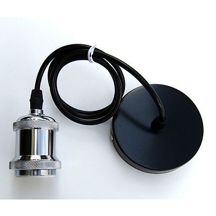 Dây đuôi đèn thả trần E27 dài 1m màu vàng đồng