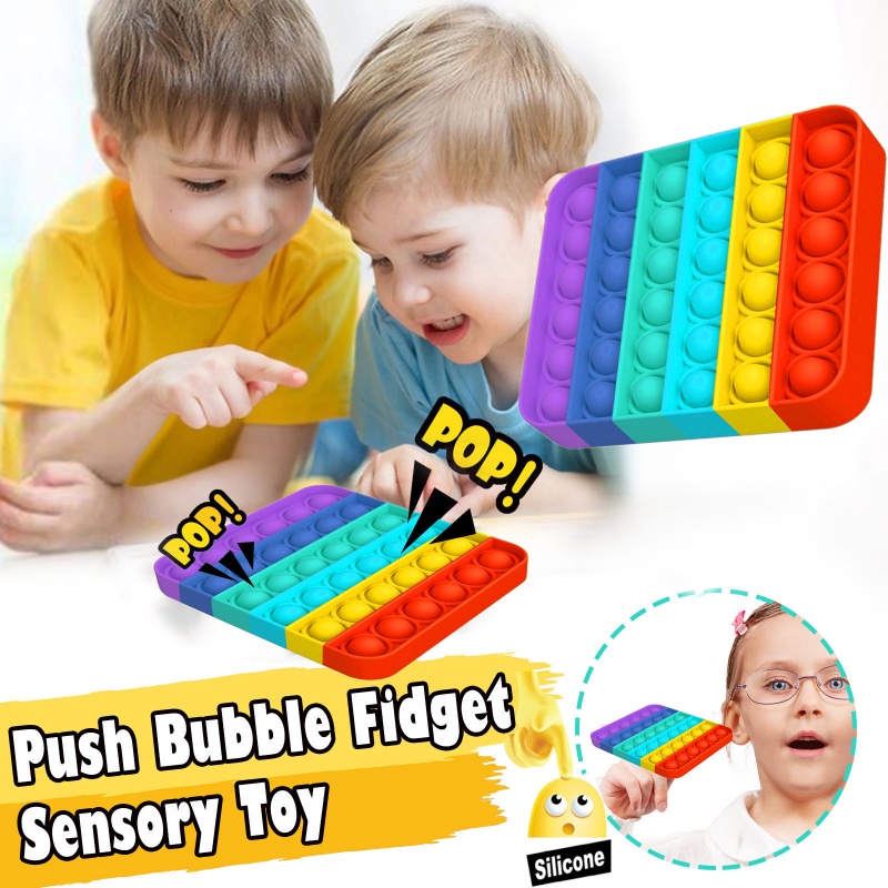 Push Pop Bubble Fidget Sensory Toys Dụng cụ giải nén, giải nén và lo âu Phù hợp với mọi lứa tuổi