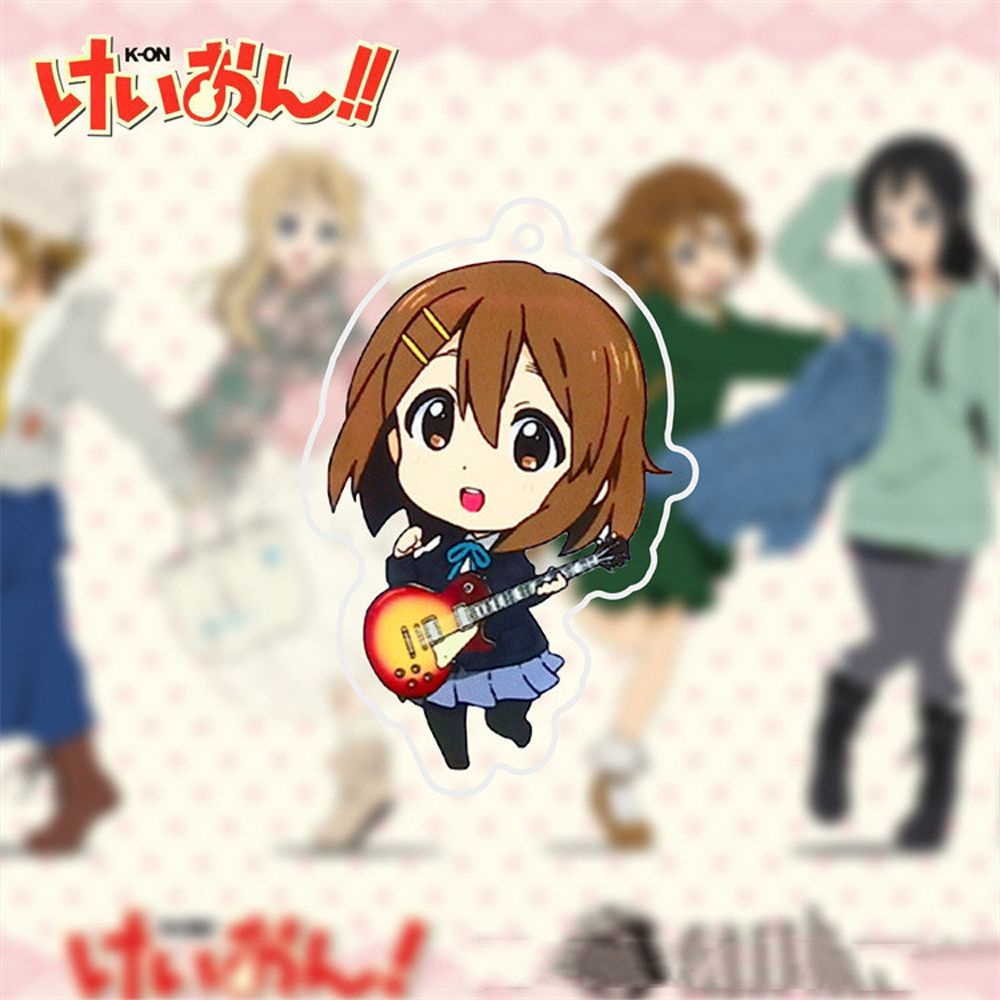 Móc khóa hai mặt bằng acrylic hình nhân vật anime K-ON!
