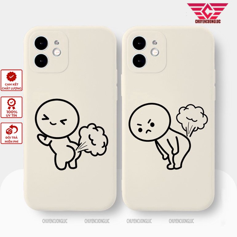 Ốp lưng iphone 7+/8 plus, X, XSMAX, 11, 12, 12, 13 PROMAX XÌ HƠI CUTE