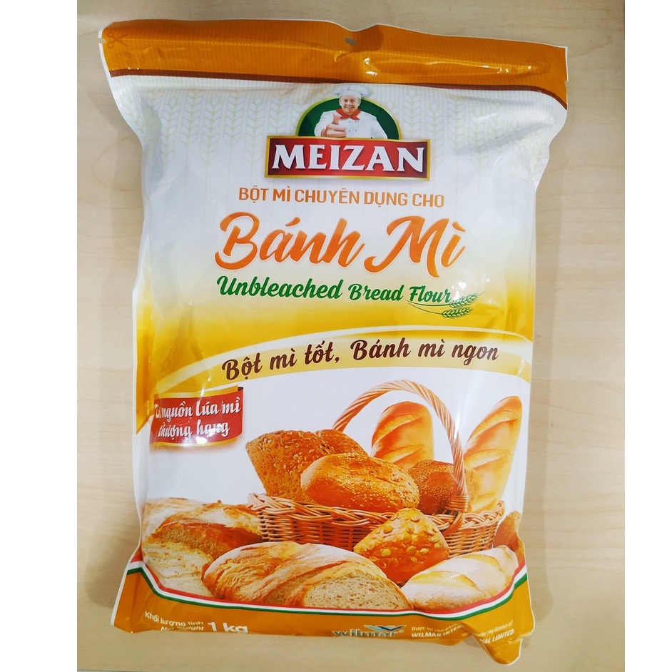 Bột Mì số 13 đa dụng và làm bánh mì Meizan túi 1kg