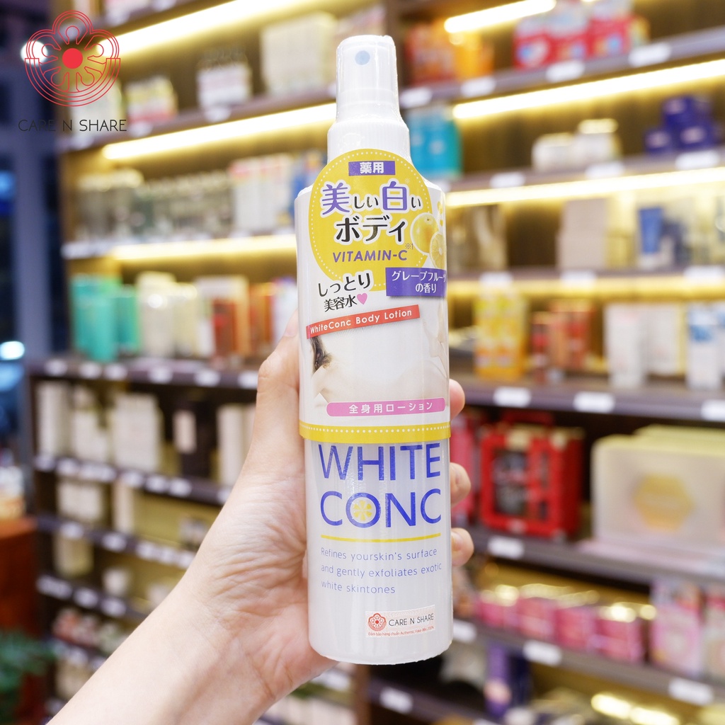 Xịt dưỡng trắng da toàn thân White Conc 245ml Nhật Bản