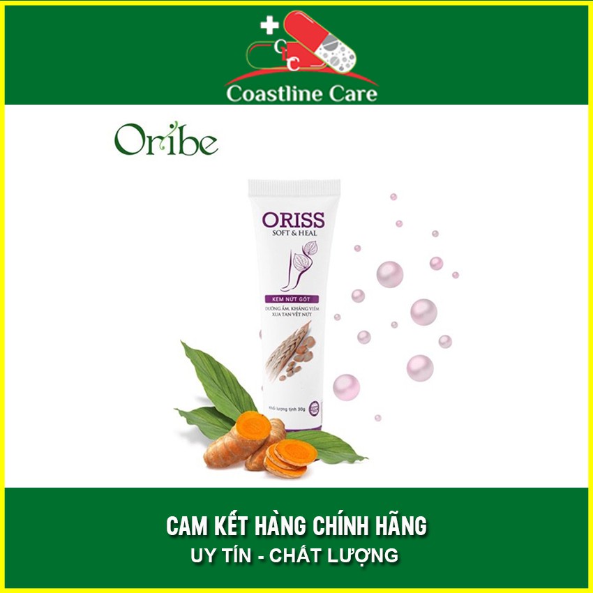 Kem Oriss Hỗ Trợ Điều Trị Nứt Gót Tuýp 30 Gram - Coastlinecare Pharmacy