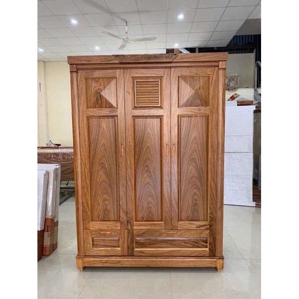 Tủ quần áo gỗ gõ đỏ