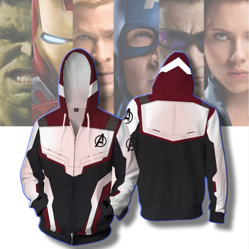 Áo khoác siêu anh hùng Avengers 4 hoodie phong cách Iron Man