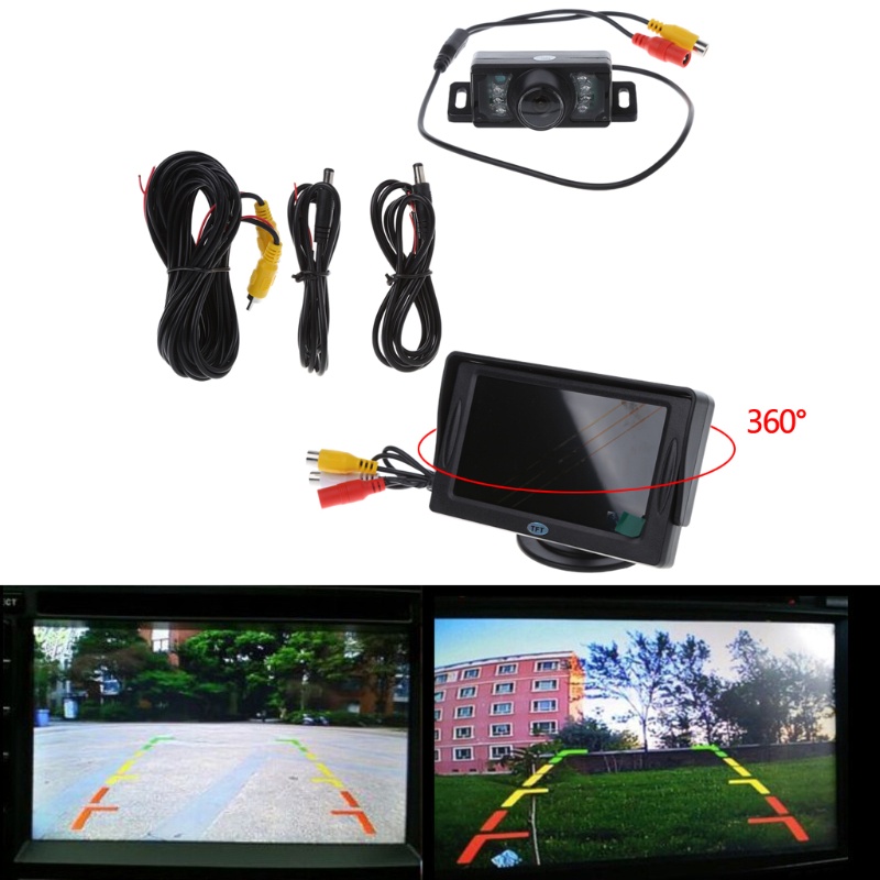 Camera Lùi Xe 4.3 "Lcd Tầm Nhìn Đêm | BigBuy360 - bigbuy360.vn