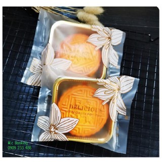 (Set 100) Túi đựng bánh trung thu hoa anh đào