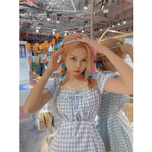 Đầm tay bồng xanh ulzzang nữ tính (ảnh thật ở cuối nha) | BigBuy360 - bigbuy360.vn