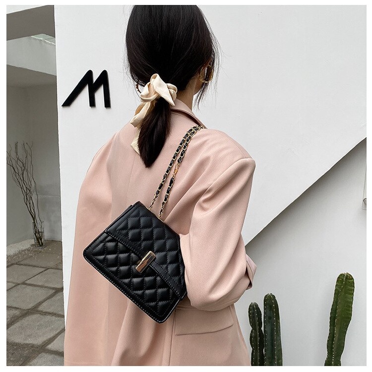 Túi Đeo Chéo JASMIN NOIR Họa Tiết Sọc Caro Thời Trang Cho Nữ
