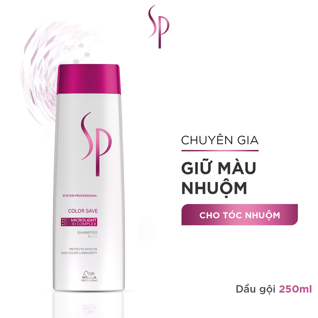 Dầu Gội Tóc Nhuộm SP Color Save Giúp Bảo Vệ Lớp Màu Đẹp Dành Cho Tóc Nhuộm. 250ml-1000ml