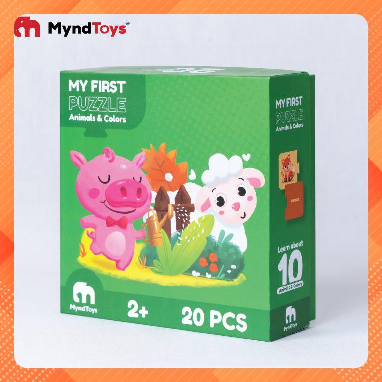 Đồ chơi xếp hình MyndToys My First Puzzle – Animals and Colors