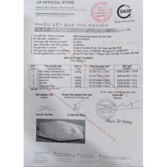 Khẩu trang KF94 phong cách HÀN QUỐC 4D kháng khuẩn Đại Phát