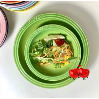 Đĩa thương hiệu Le Creuset tròn sâu lòng đủ các màu, gốm sứ đựng các món ăn decor trang trí bàn ăn quán cafe nhà hàng