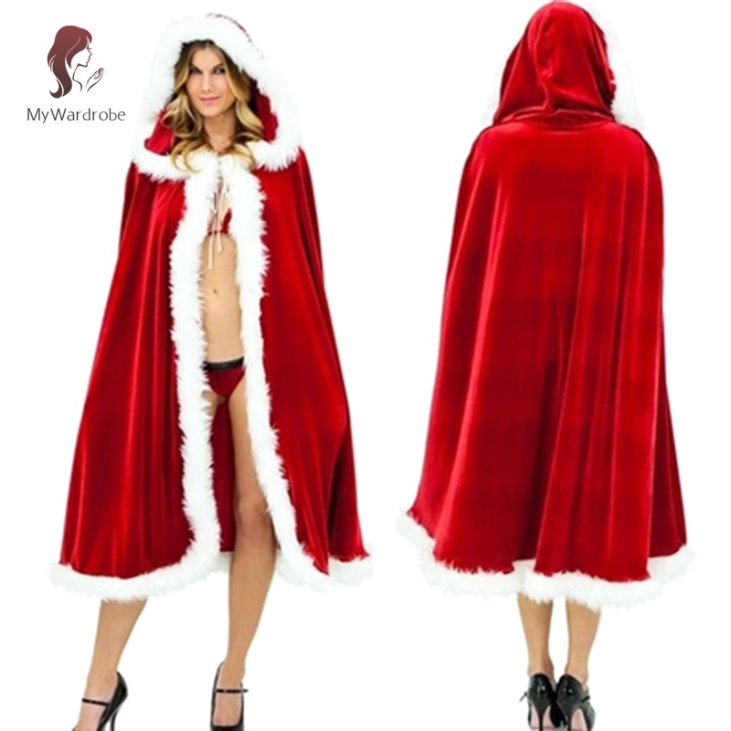 Áo choàng có nón hóa trang giáng sinh gợi cảm cho nữ
 | BigBuy360 - bigbuy360.vn