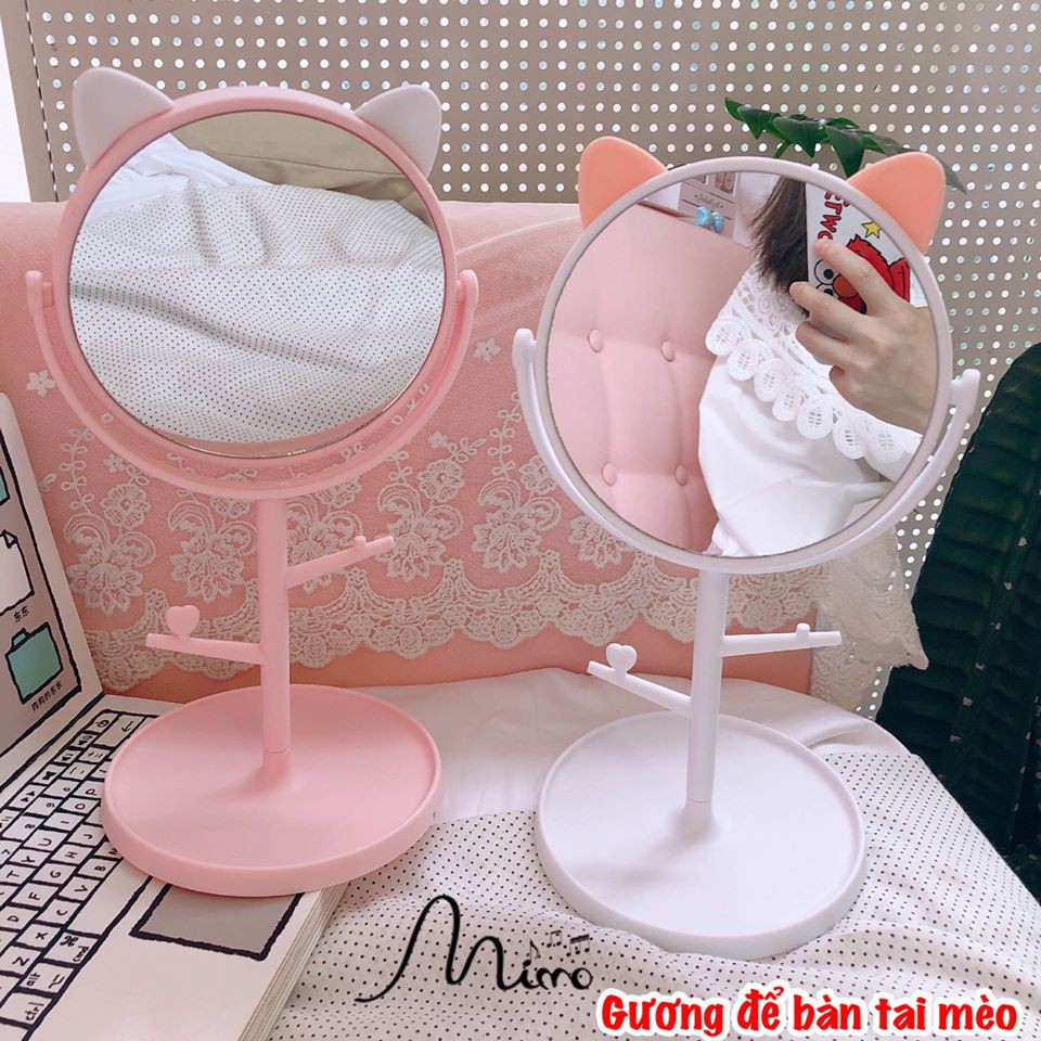 Gương Soi Để Bàn Trang Điểm Cực Cute