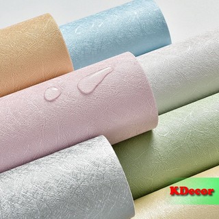 Giấy dán tường vân nổi nhám decal dán tường phòng ngủ giấy dán tường decor nhà cửa