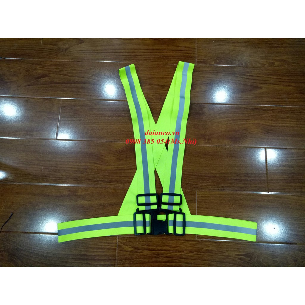 Combo 10 dây áo phản quang đi phượt- 2 màu xanh chuối hoặc hồng- Hình thật, hàng sẵn