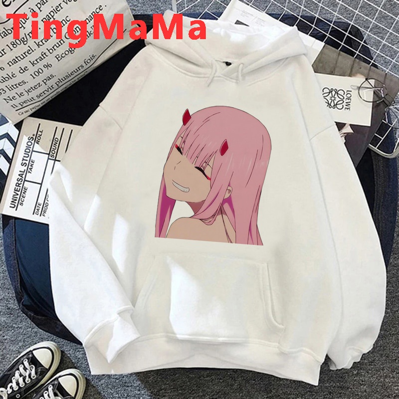 Áo hoodies in họa tiết Darling in the Franxx Zero Two Ulzzang cho nam