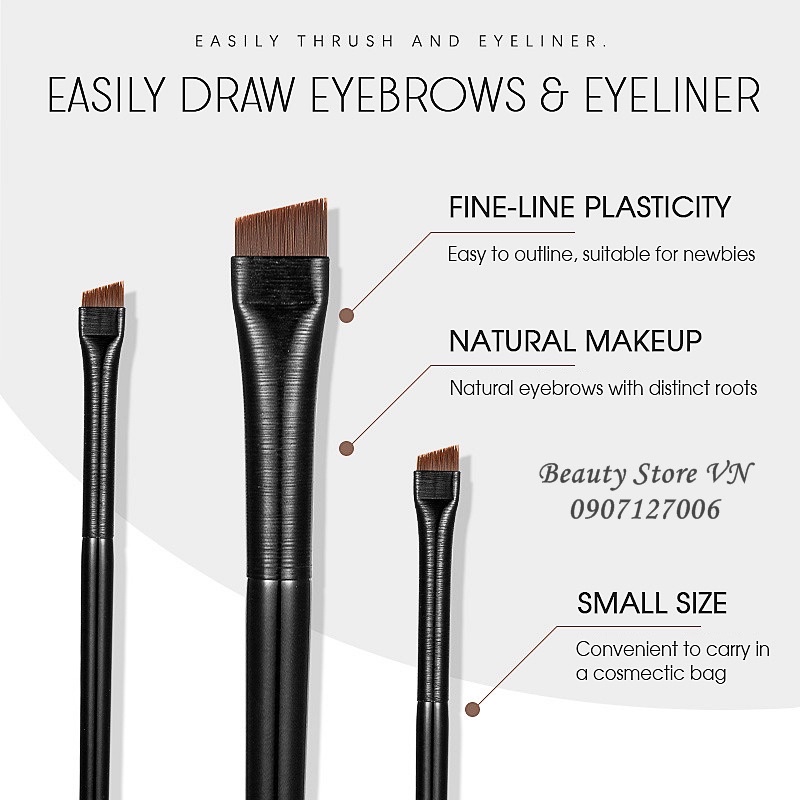 [FREESHIP] Cọ Vẽ Đuôi Mắt &amp; Kẻ Khuôn Chân Mày Eyebrow Eyeliner Brush