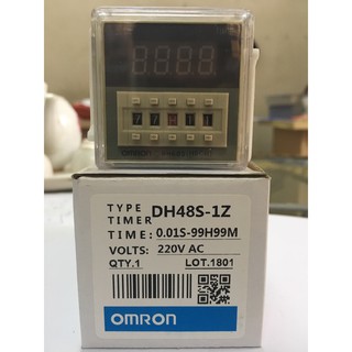 Timer/Rơ Le Thời Gian OmRon DH48S-1Z 220VAC 0.1S-99H (1 Cặp Tiếp Điểm)