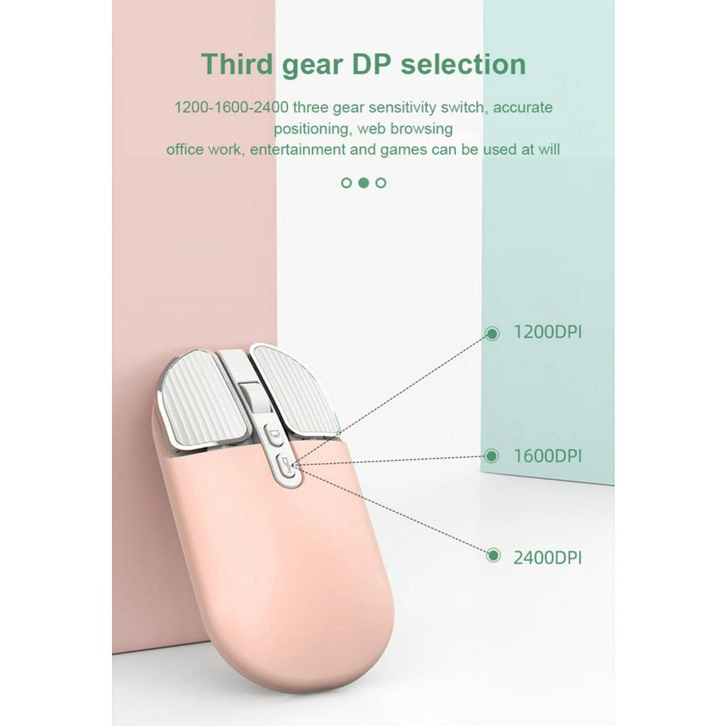 Chuột không dây Bluetooth 2.4G Sạc Được