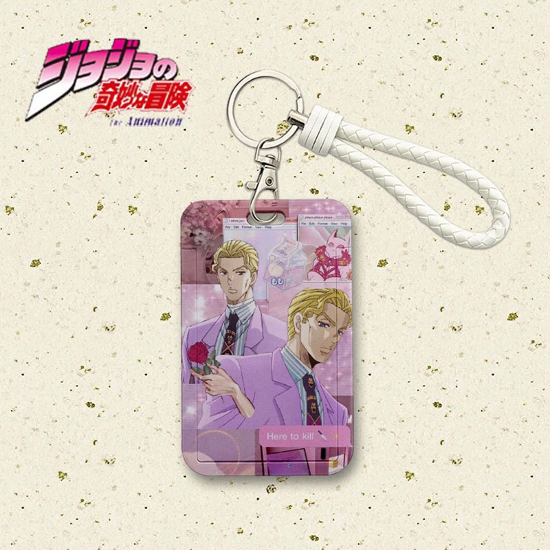 Móc Khóa / Túi Đựng Thẻ Họa Tiết Hoạt Hình Jojo Jujo Jotaro Kira Yoshikage