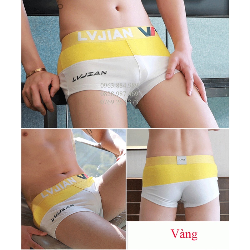 Quần ngủ nam LV.01 dạng đùi chất cotton phối màu đẹp, trẻ trung cho anh em- ẢNh, video shop làm