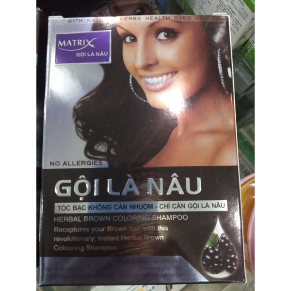GỘI LÀ NÂU Matrix hộp 10 gói