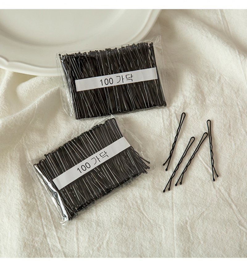 Set 100 kẹp tăm màu đen dùng để tạo kiểu tóc
